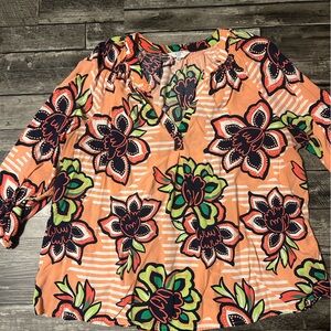 Crown & Ivy Multicolor Floral Blouse